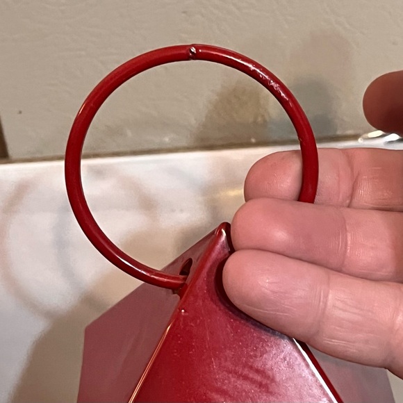 Metal Lantern Set W/glass Windows Latch Door Inner Hanging Hook 23'/14.5' Large - Picture 2 of 16